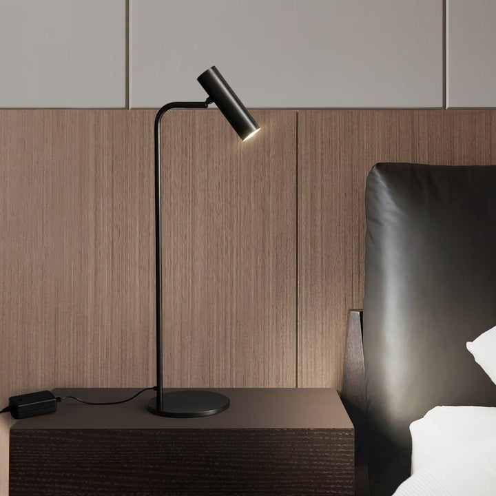 Adjustable Satin Brass LED Table Lamp