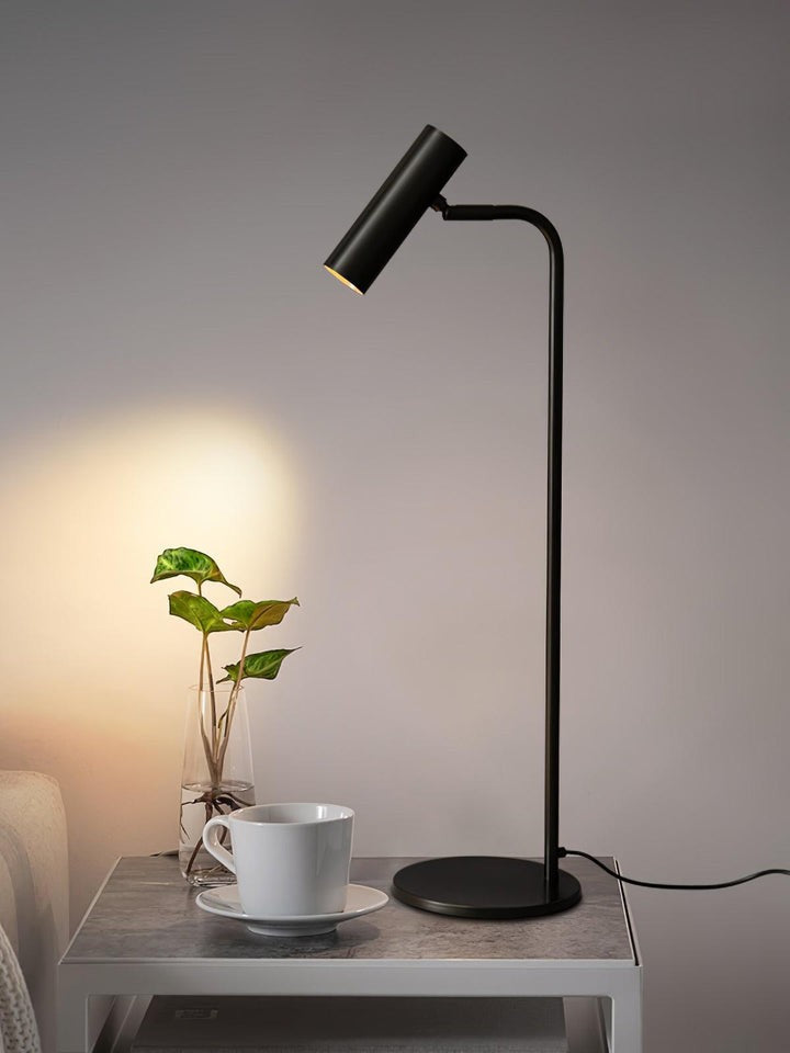 Adjustable Satin Brass LED Table Lamp