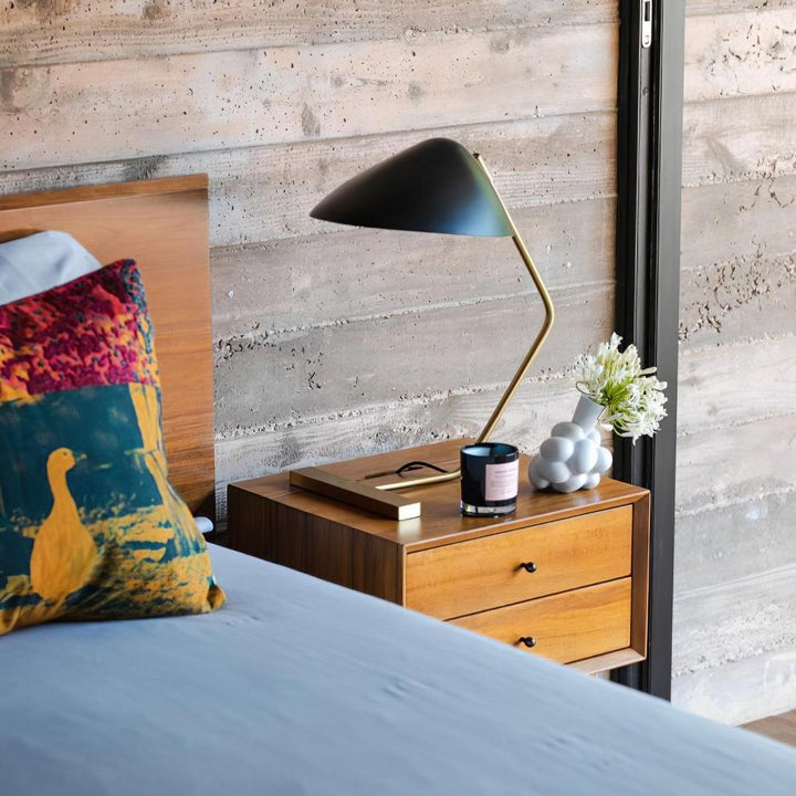 Adjustable Shell-Shade Sculptural Table Lamp