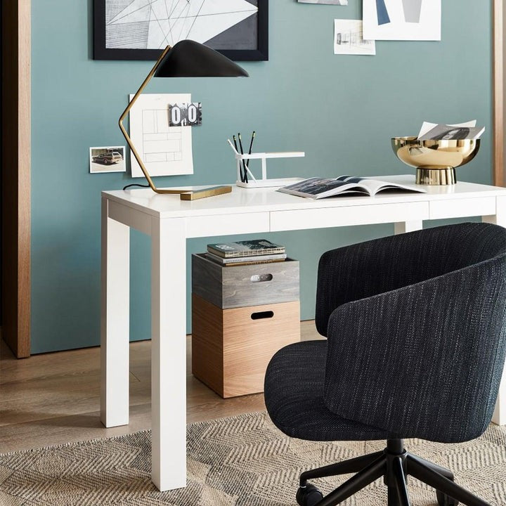 Adjustable Shell-Shade Sculptural Table Lamp