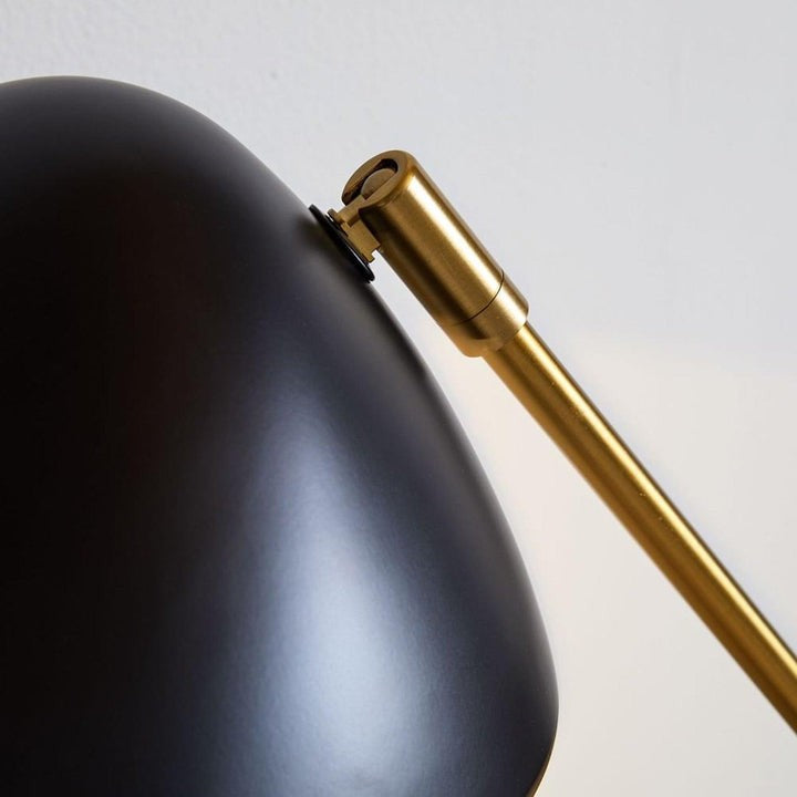 Adjustable Shell-Shade Sculptural Table Lamp