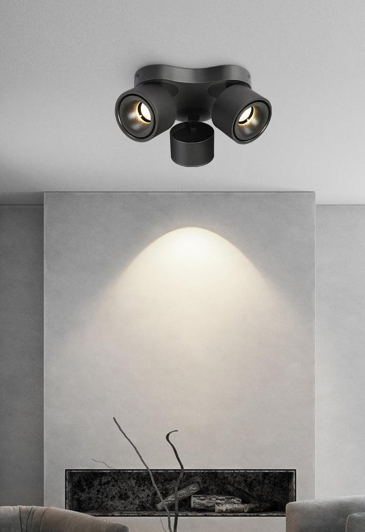 Adjustable Triple-Head Rotating LED Ceiling Spotlight