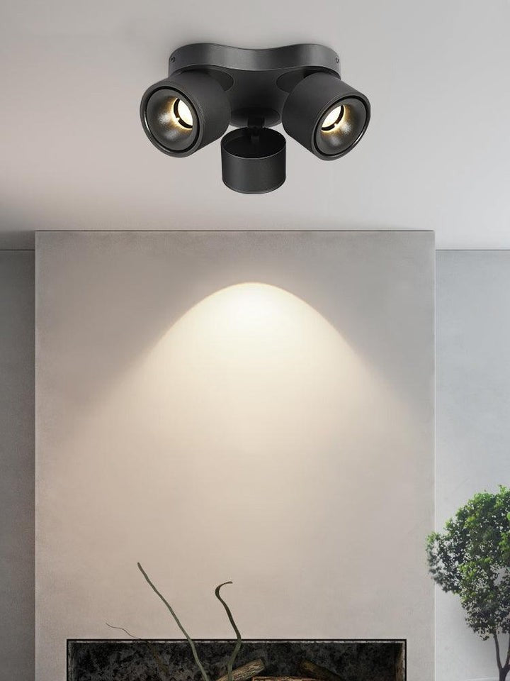 Adjustable Triple-Head Rotating LED Ceiling Spotlight
