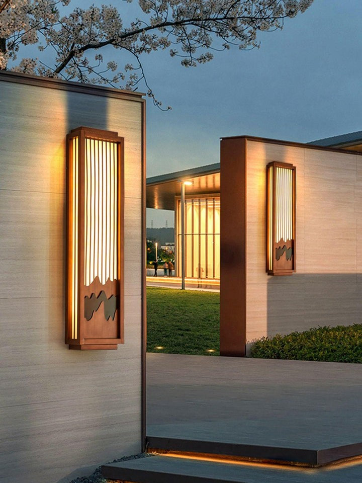 Alabaster LED Outdoor Wall Sconce – IP65 Weatherproof