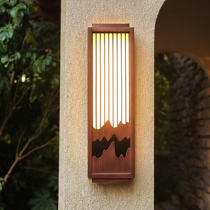 Alabaster LED Outdoor Wall Sconce – IP65 Weatherproof