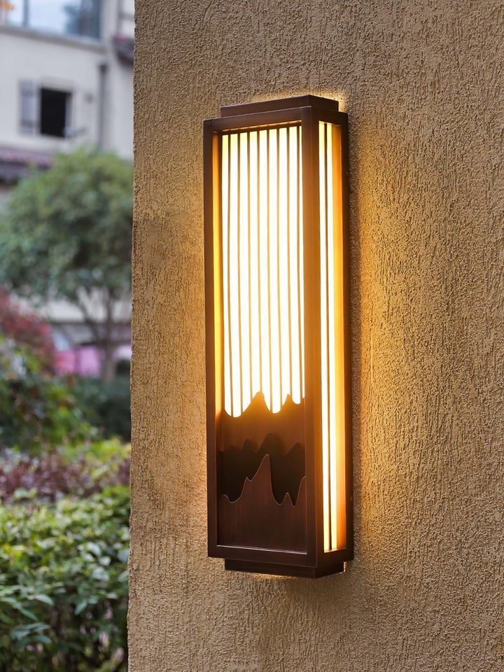 Alabaster LED Outdoor Wall Sconce – IP65 Weatherproof