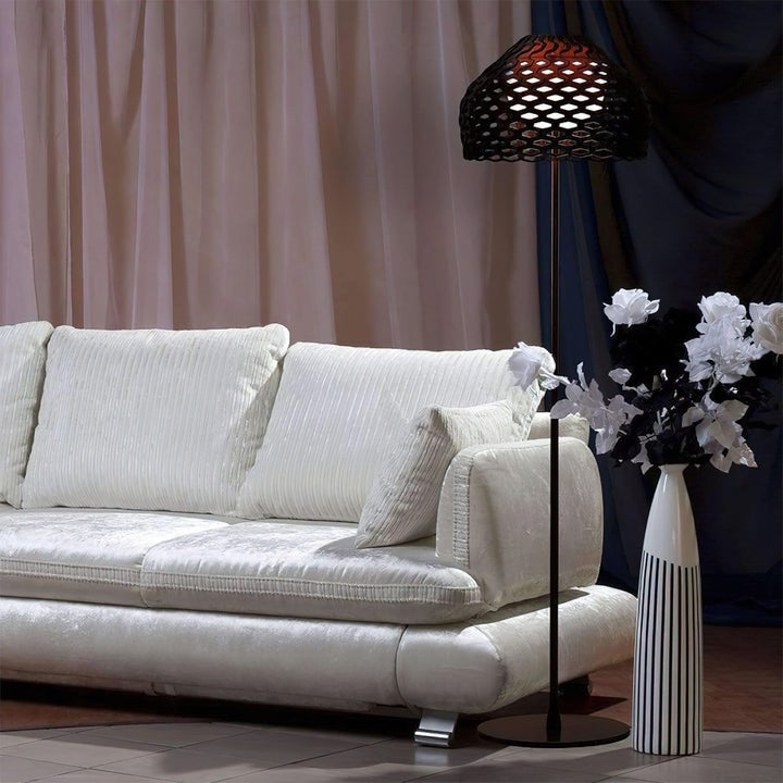 Armadillo-Inspired LED Floor Lamp for Modern Spaces