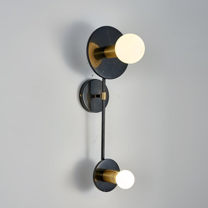 Balance Scale Wall Sconce with Marble Accents