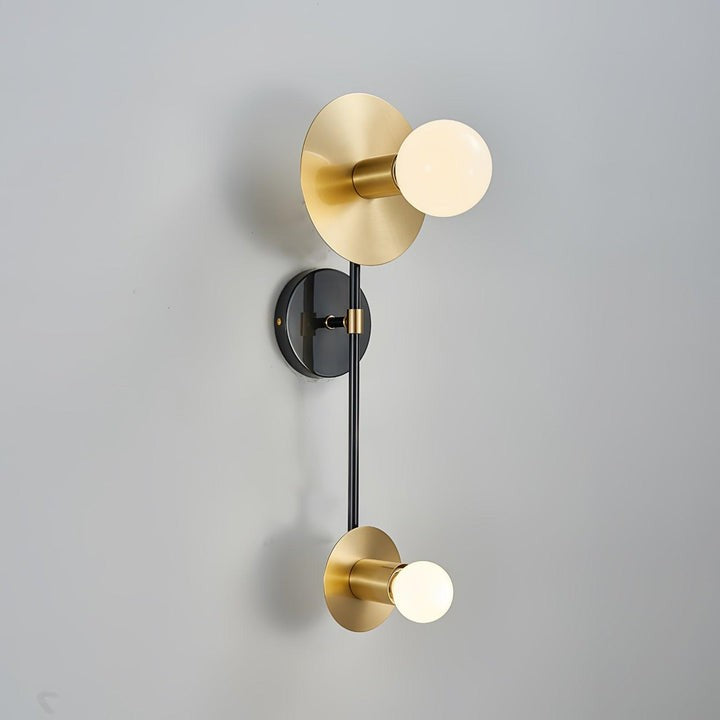 Balance Scale Wall Sconce with Marble Accents