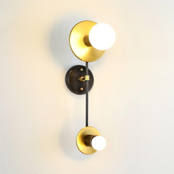 Balance Scale Wall Sconce with Marble Accents