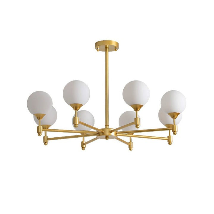 Brass Globe Pendant Chandelier Light