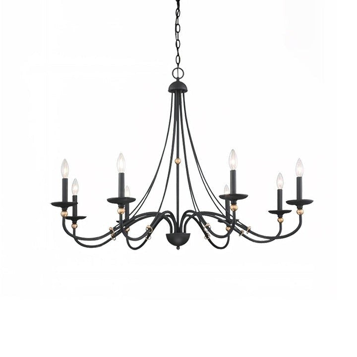 Celestial Brass Multi-Arm Chandelier – Modern 6/8-Light Ceiling Fixture