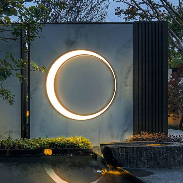 Celestial Moon LED Outdoor Wall Sconce
