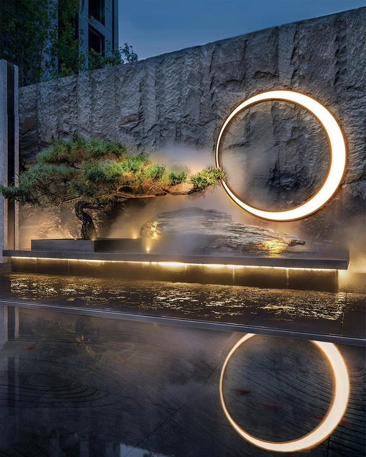 Celestial Moon LED Outdoor Wall Sconce