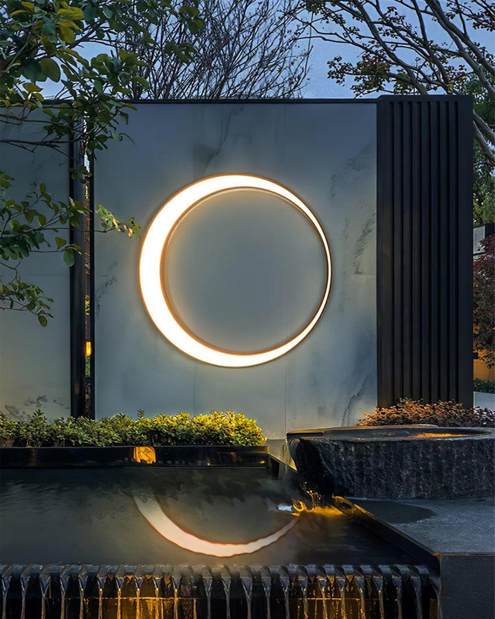 Celestial Moon LED Outdoor Wall Sconce