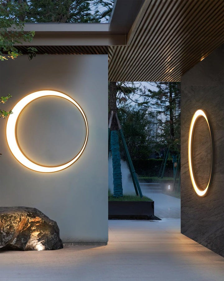 Celestial Moon LED Outdoor Wall Sconce
