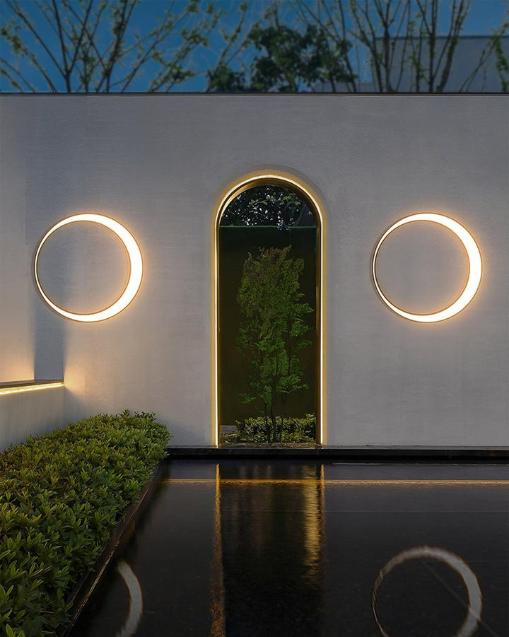 Celestial Moon LED Outdoor Wall Sconce