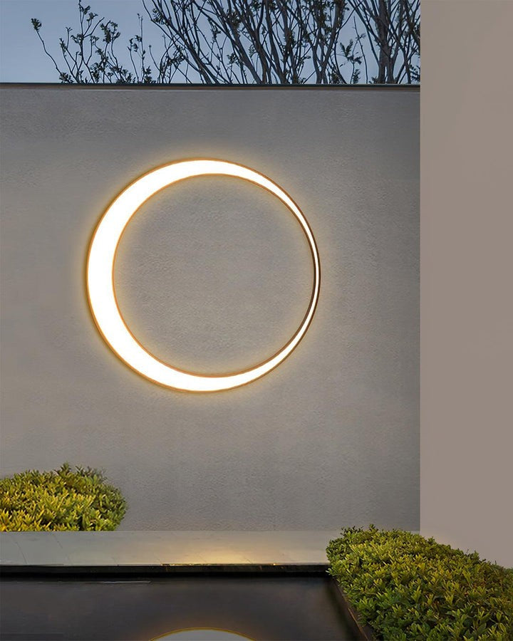 Celestial Moon LED Outdoor Wall Sconce
