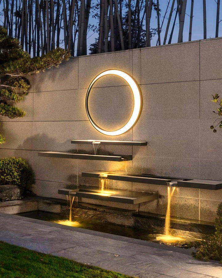 Celestial Moon LED Outdoor Wall Sconce