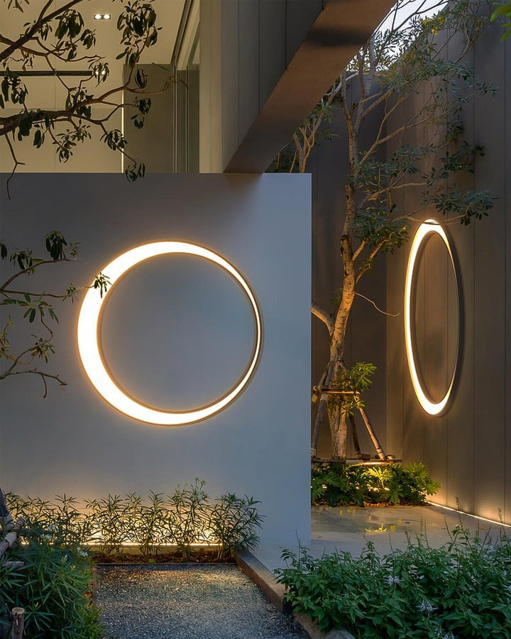 Celestial Moon LED Outdoor Wall Sconce