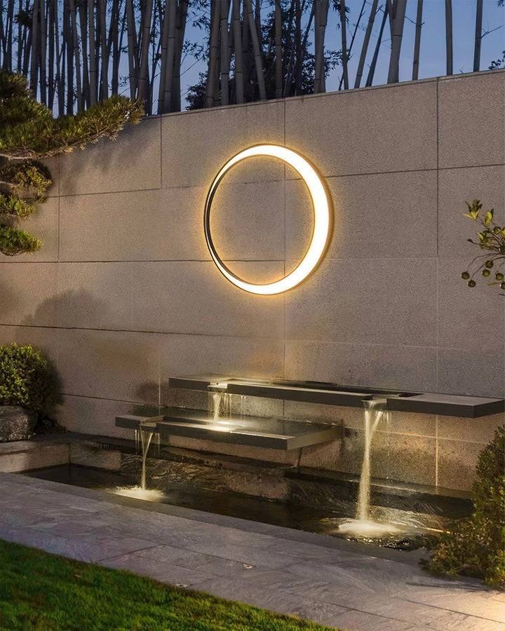 Celestial Moon LED Outdoor Wall Sconce