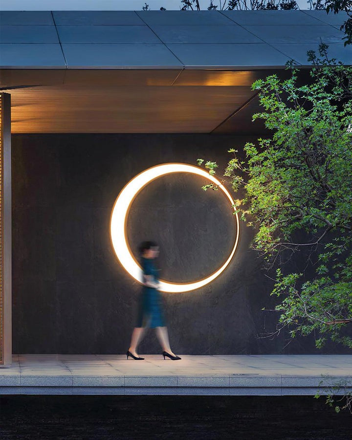 Celestial Moon LED Outdoor Wall Sconce