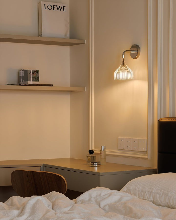 Chrome E14 Wall Sconce with LED & Edison Bulb Options