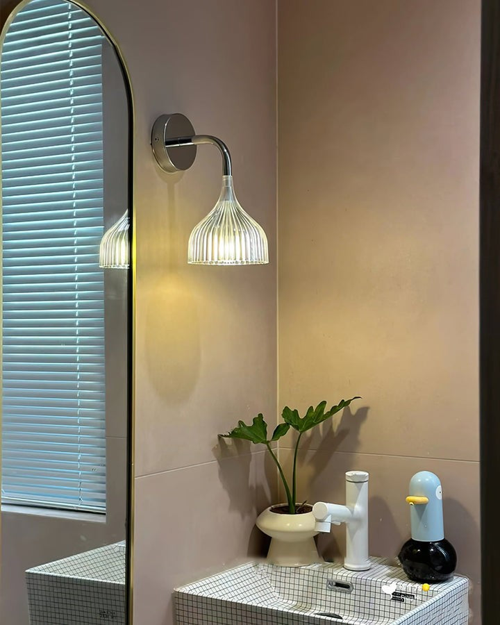 Chrome E14 Wall Sconce with LED & Edison Bulb Options