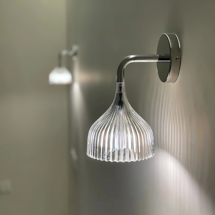 Chrome E14 Wall Sconce with LED & Edison Bulb Options