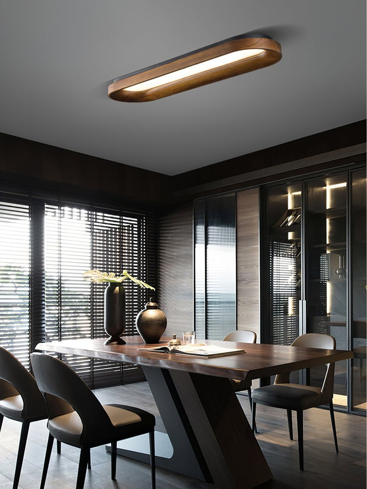 Cloud-Inspired LED Wood Ceiling Light
