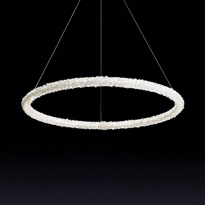 Contemporary Crystal Loop Island Chandelier