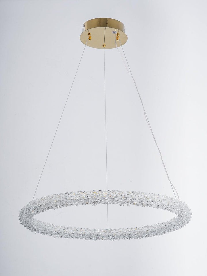 Contemporary Crystal Loop Island Chandelier