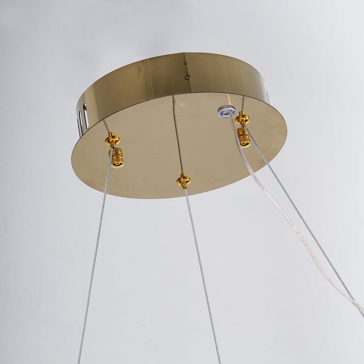 Contemporary Crystal Loop Island Chandelier