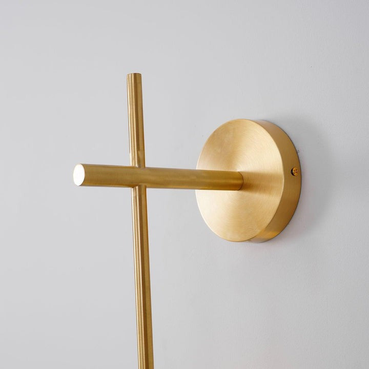 Contemporary Glass Globe Vertical LED Wall Sconce