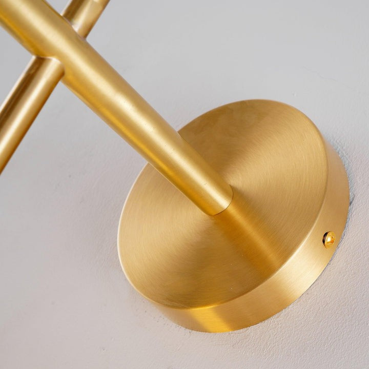 Contemporary Glass Globe Vertical LED Wall Sconce