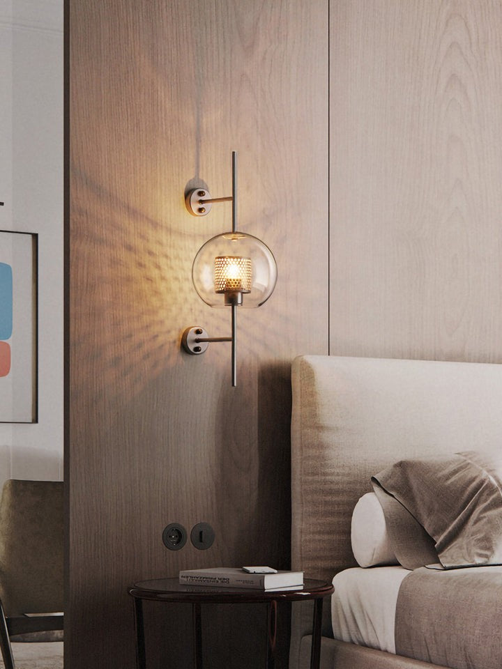 Contemporary Glass Wall Light – Sphere & Capsule
