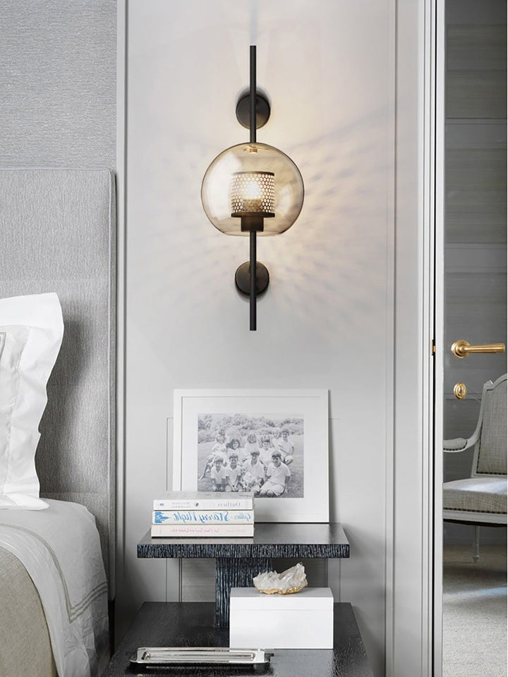 Contemporary Glass Wall Light – Sphere & Capsule