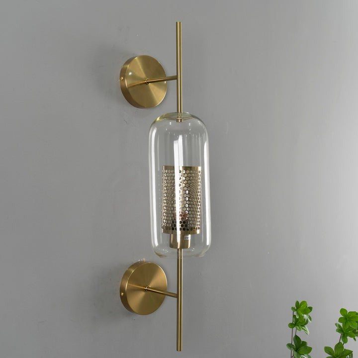 Contemporary Glass Wall Light – Sphere & Capsule