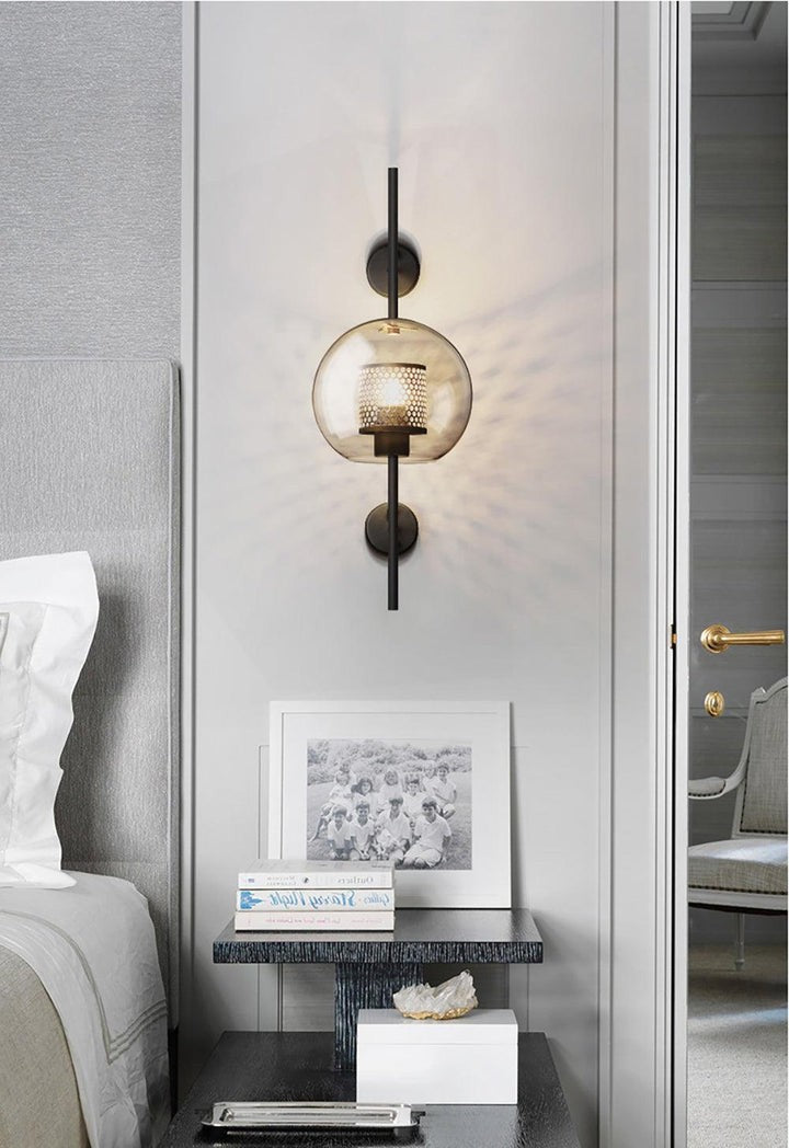 Contemporary Glass Wall Light – Sphere & Capsule