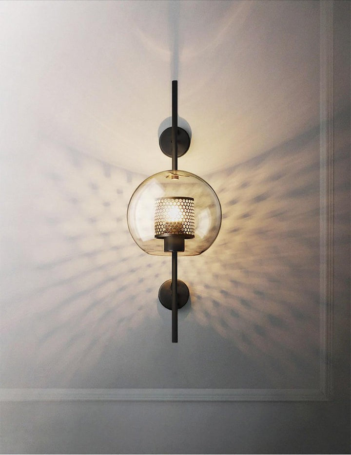 Contemporary Glass Wall Light – Sphere & Capsule