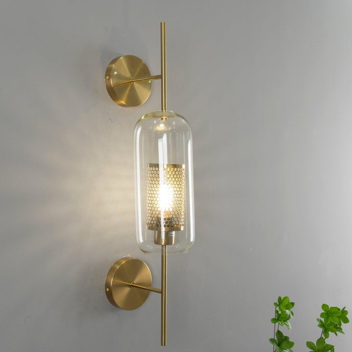 Contemporary Glass Wall Light – Sphere & Capsule
