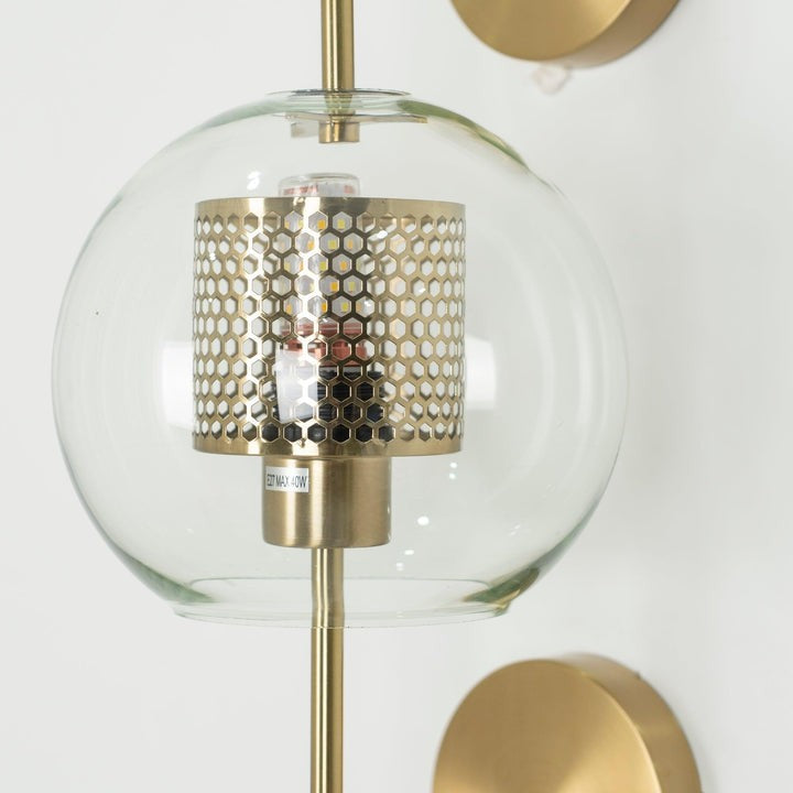 Contemporary Glass Wall Light – Sphere & Capsule