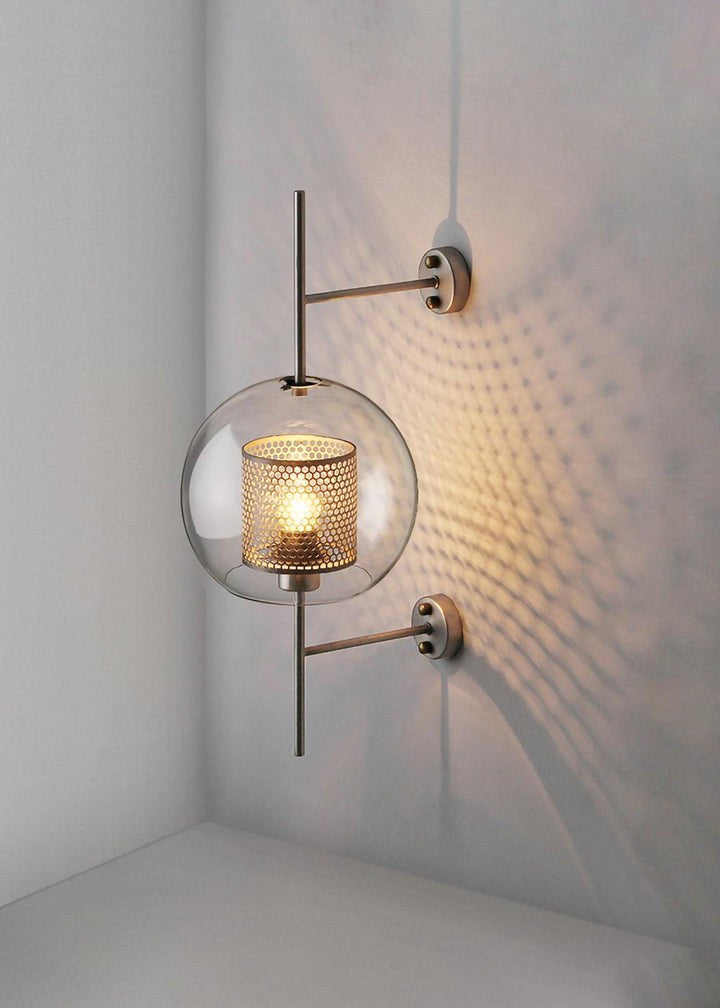 Contemporary Glass Wall Light – Sphere & Capsule
