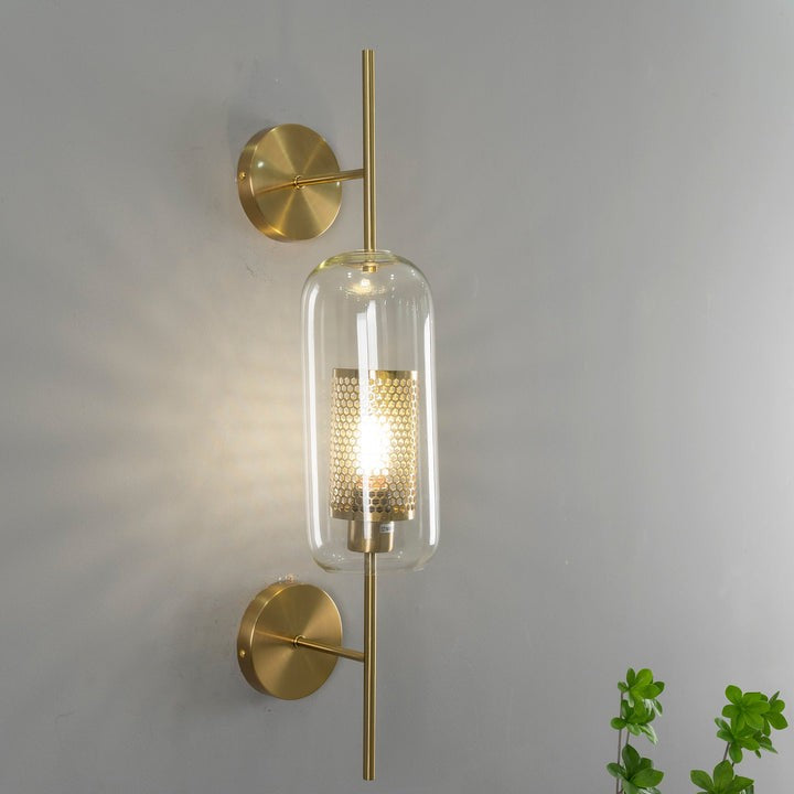 Contemporary Glass Wall Light – Sphere & Capsule