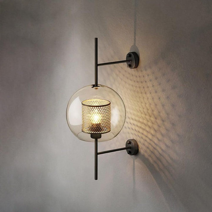 Contemporary Glass Wall Light – Sphere & Capsule