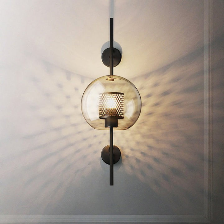 Contemporary Glass Wall Light – Sphere & Capsule