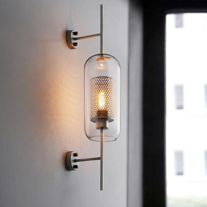 Contemporary Glass Wall Light – Sphere & Capsule