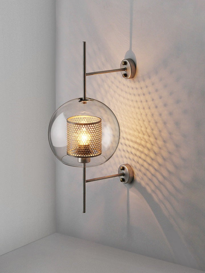 Contemporary Glass Wall Light – Sphere & Capsule