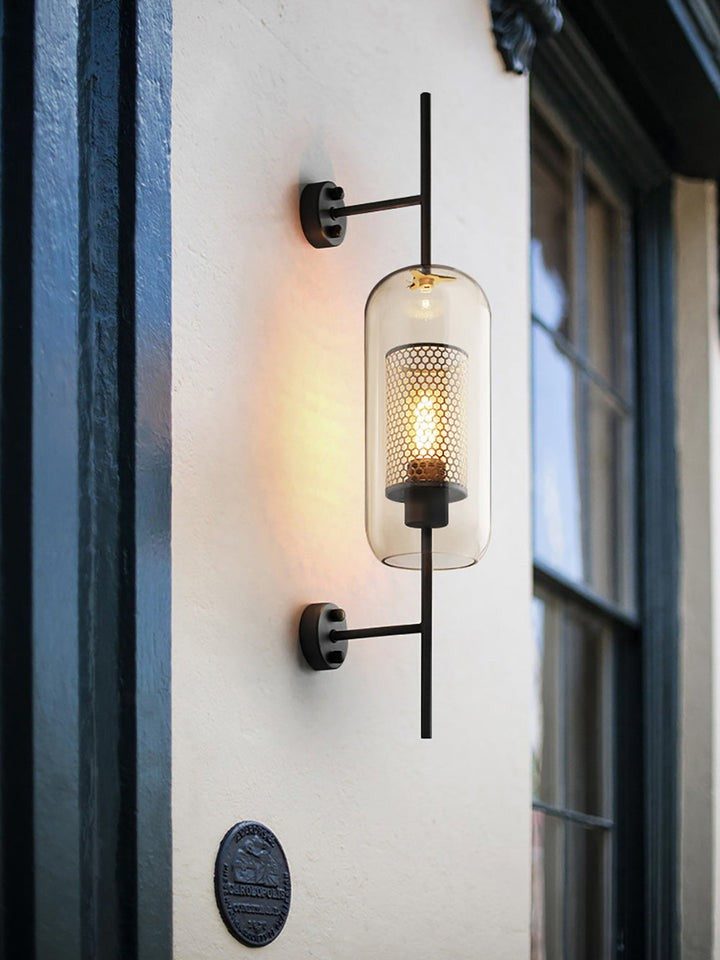 Contemporary Glass Wall Light – Sphere & Capsule