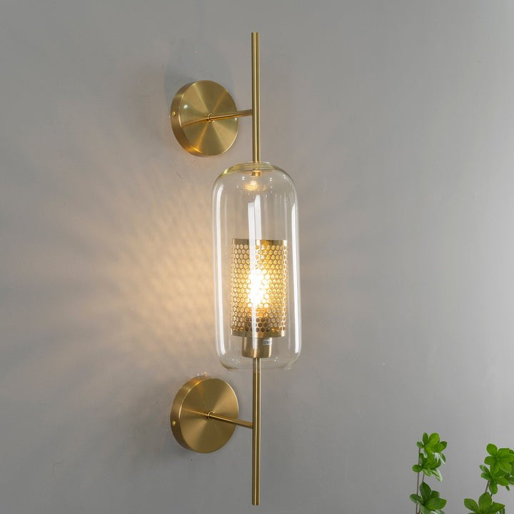 Contemporary Glass Wall Light – Sphere & Capsule